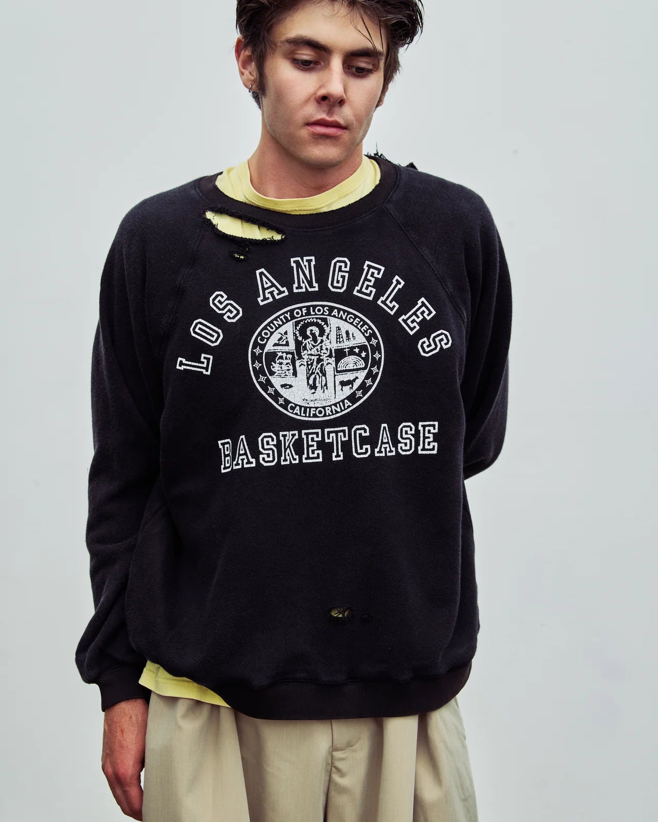 Basketcase Gallery Vintage Black LA Crewneck