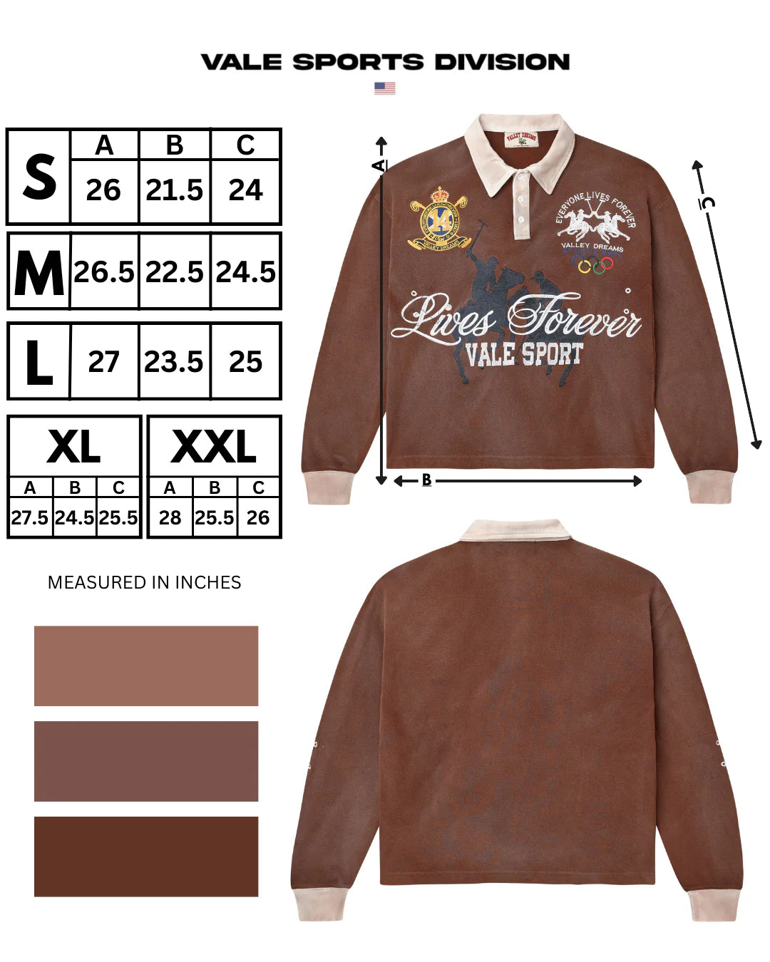 Vale Vanderbilt Rugby Long Sleeve
