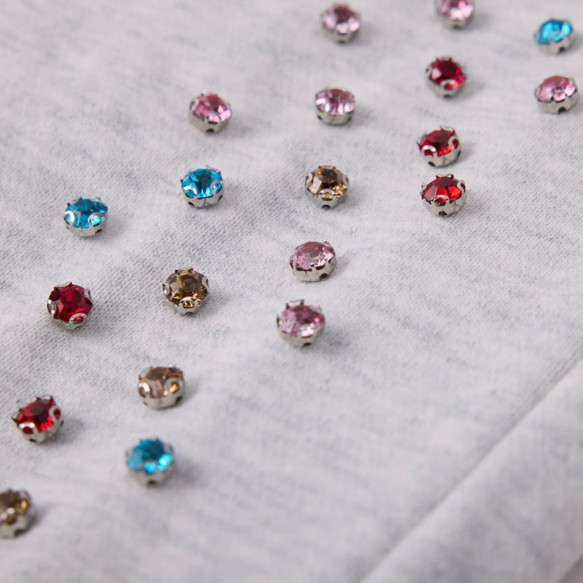 AZVA Grey Crystal Cactus Sweatpants