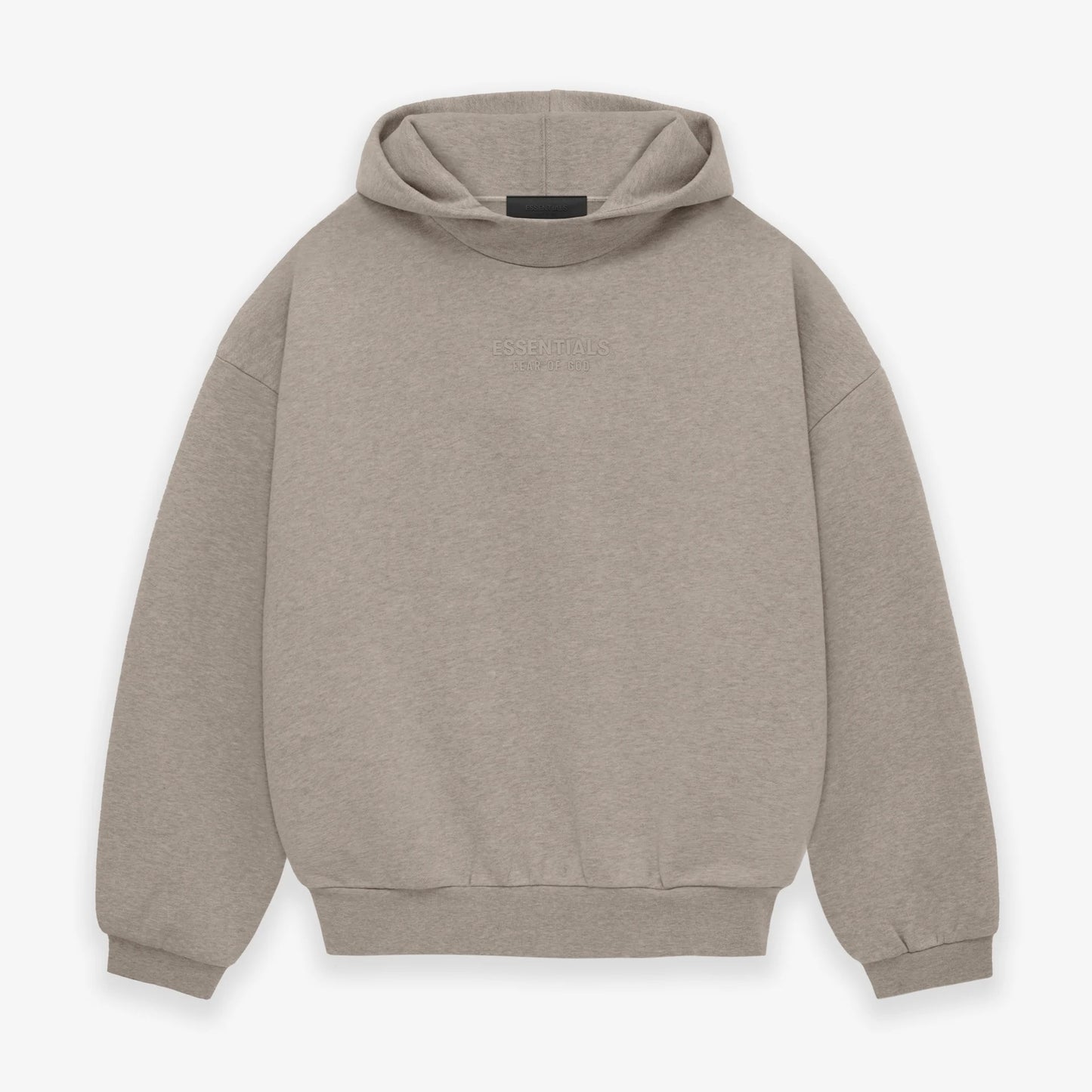 Fear of God Essentials Core Heather Hoodie Front VIew