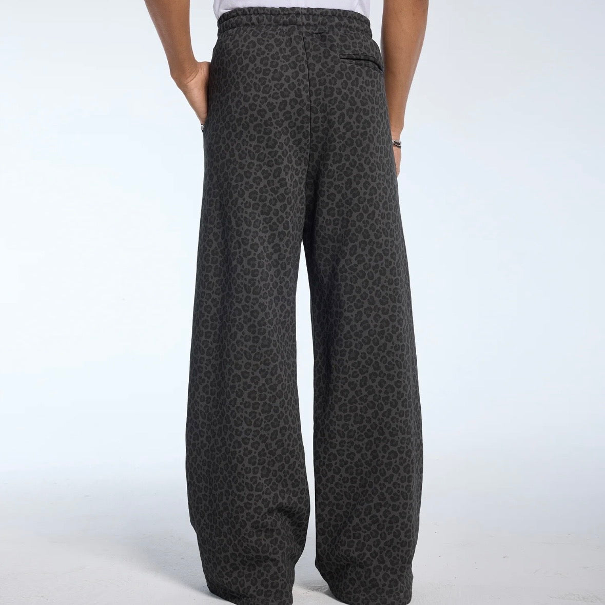AZVA Black Leopard Art Sweatpants