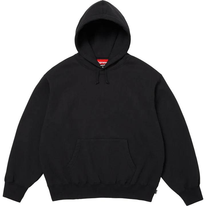 Supreme Black Satin Applique Hoodie