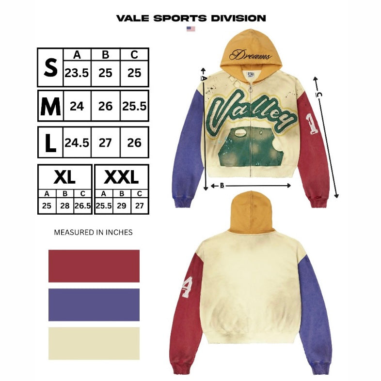 Vale Collage Zip Hoodie