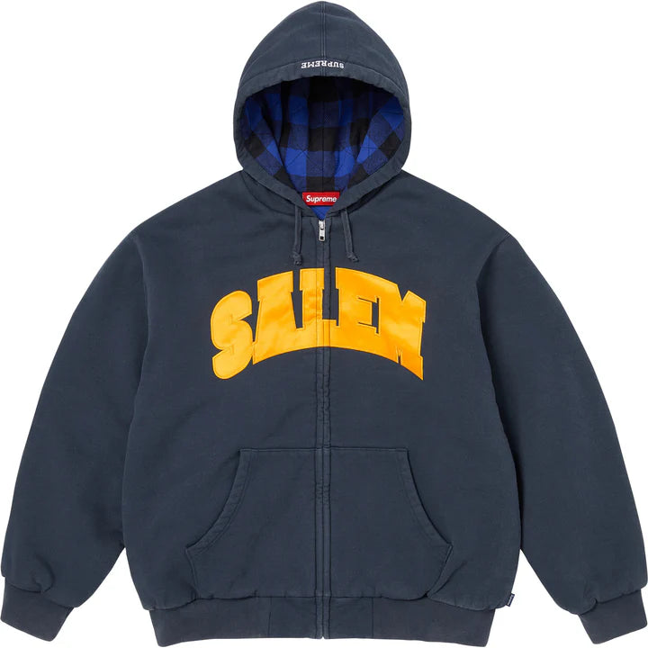 Supreme Salem Navy Zip Hoodie