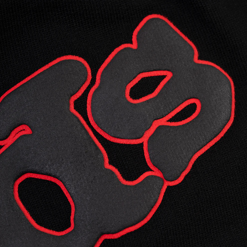 Sp5der Black Red Beluga Outline Shorts