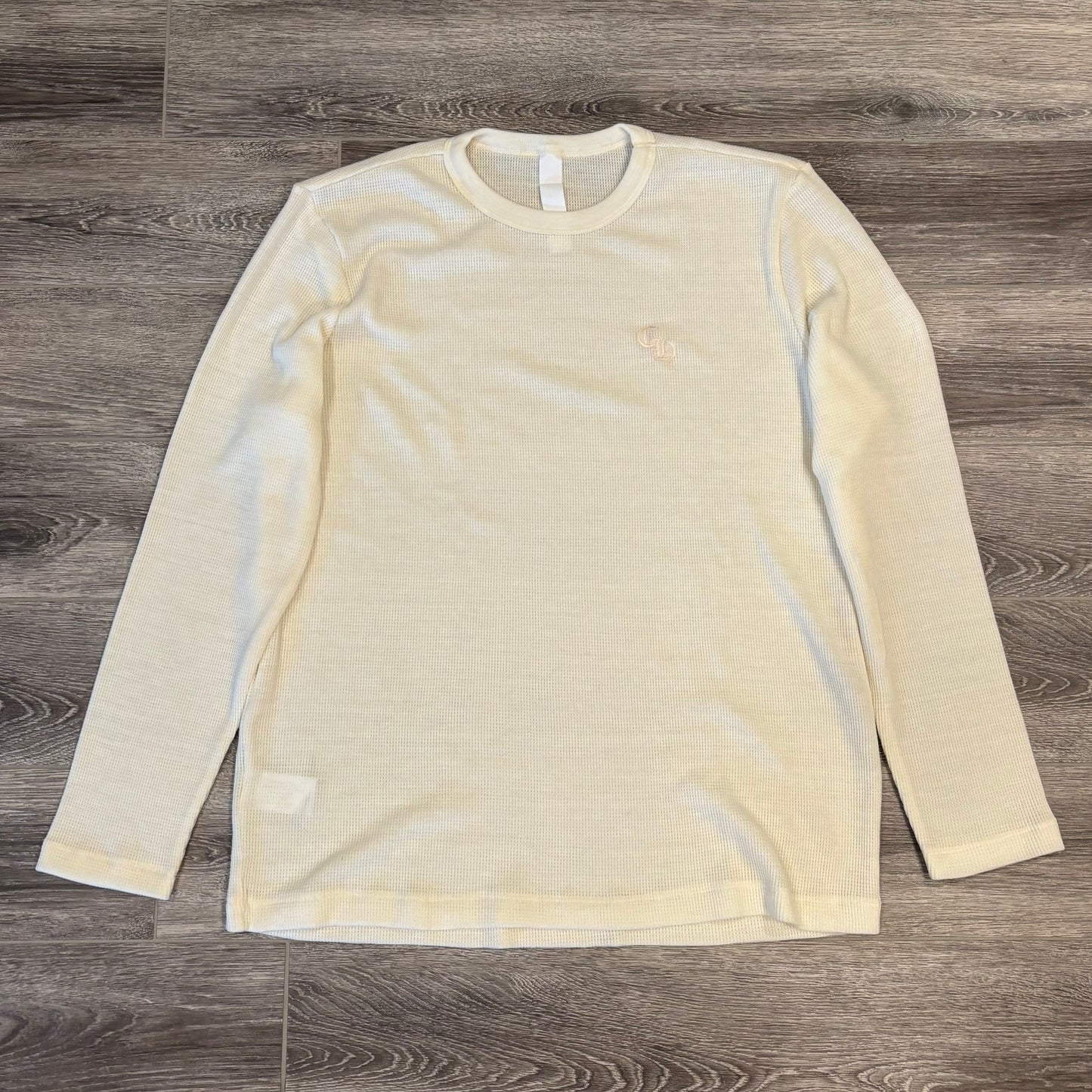Chrome Hearts Cream Embroidered Thermal Long Sleeve