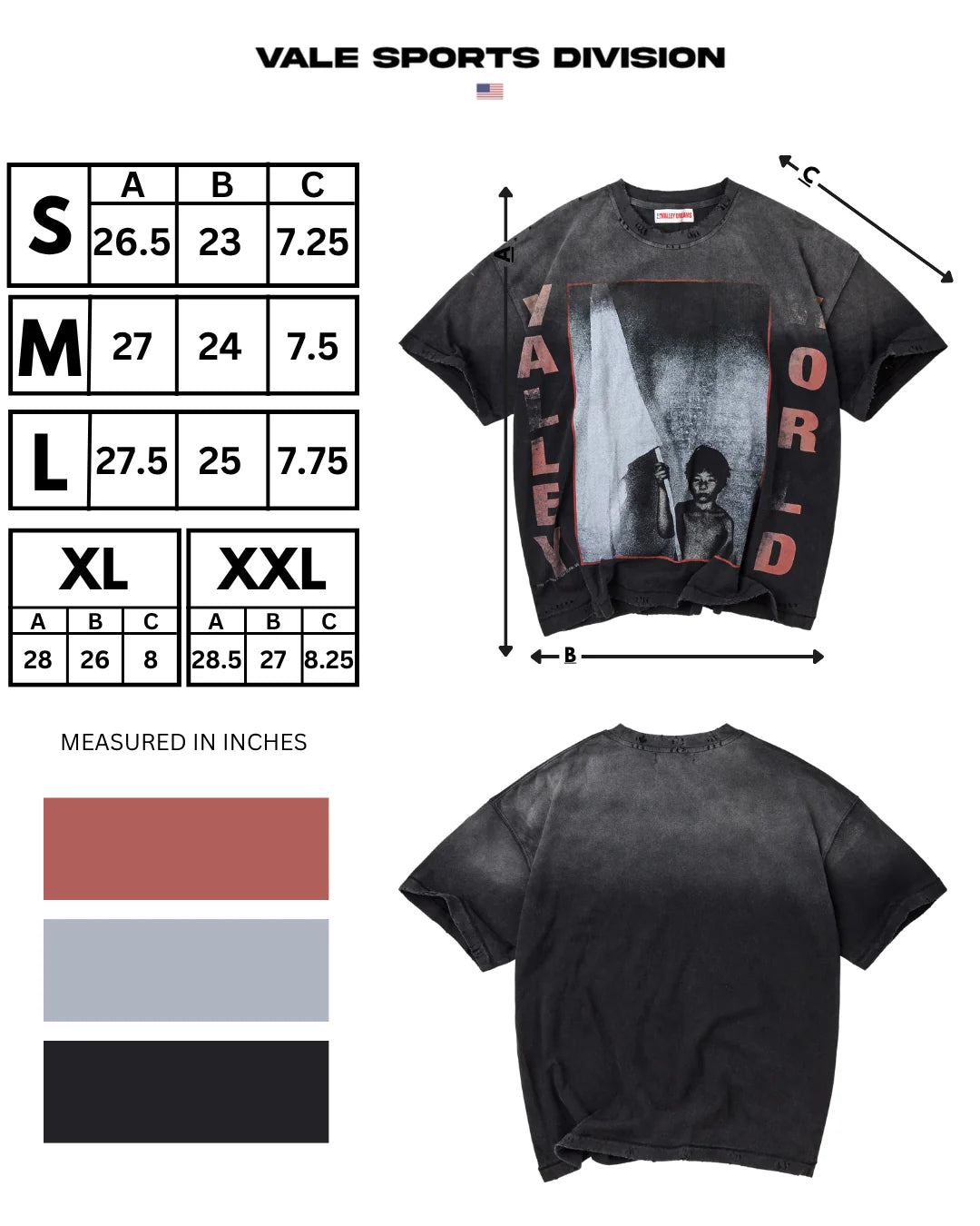 Vale Black World T-Shirt