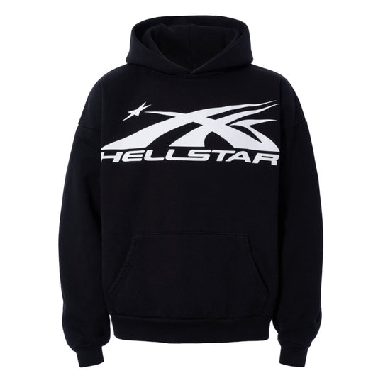 Hellstar Black Sports Logo Hoodie