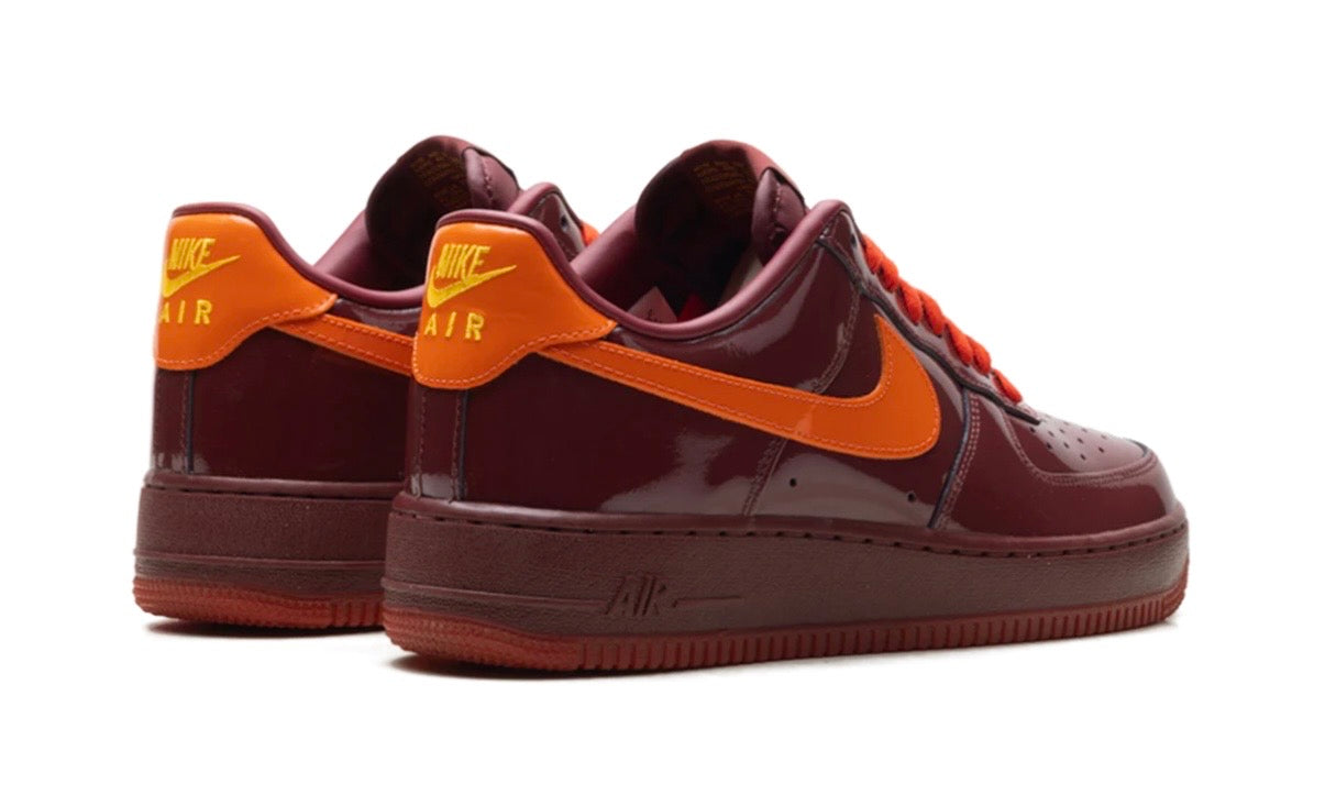 Nike Air Force 1 Patent Leather Team Red Safety Orange