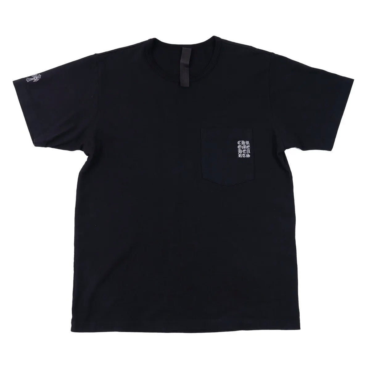Chrome Hearts Black Embroidered Eyechart Logo T-Shirt