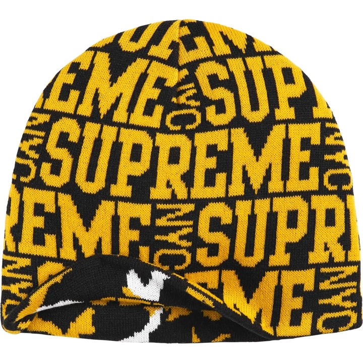 Supreme Black Reversible Camo Beanie