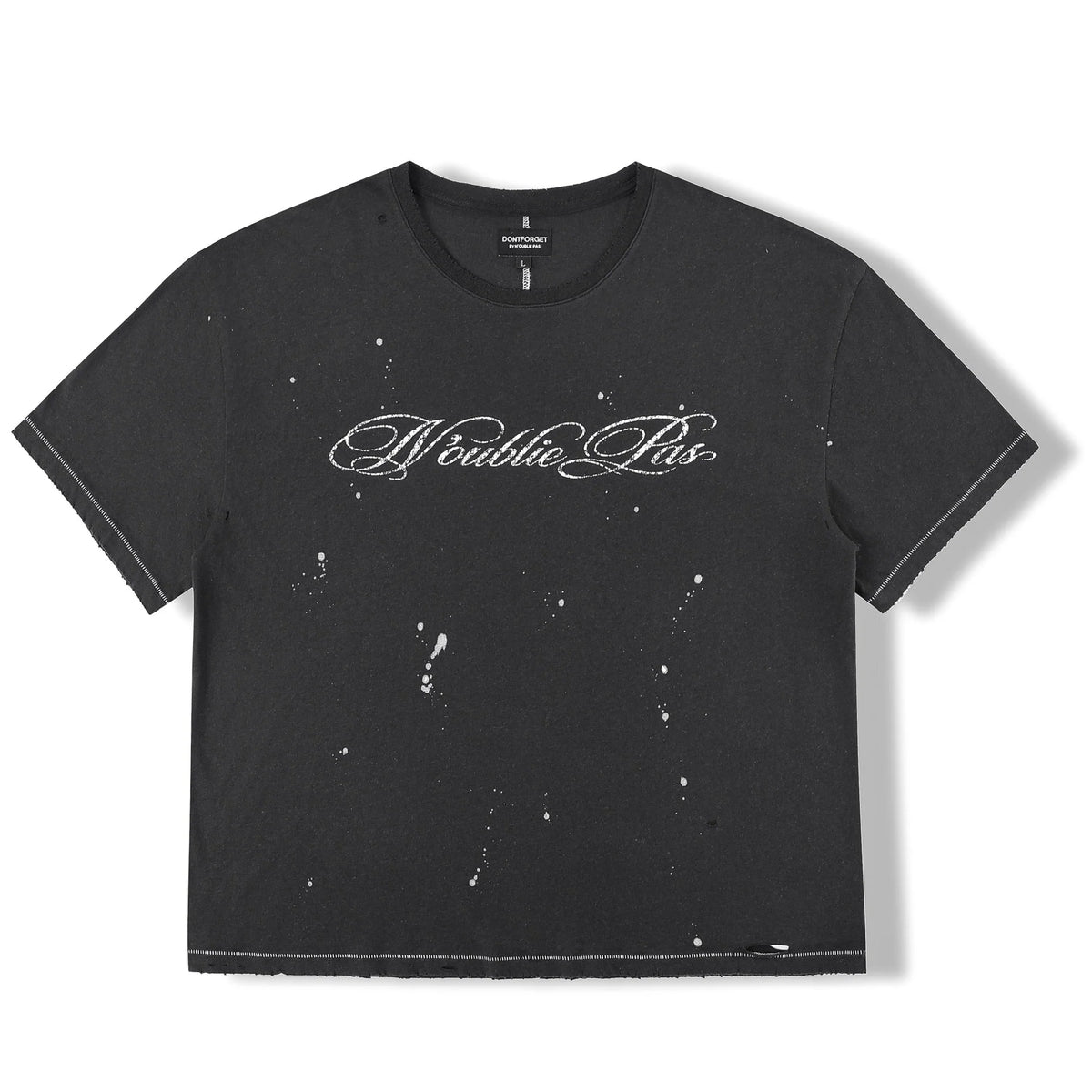 N'oublie Pas Washed Black Signature T-Shirt
