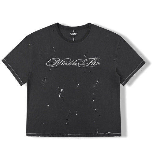 N'oublie Pas Washed Black Signature T-Shirt