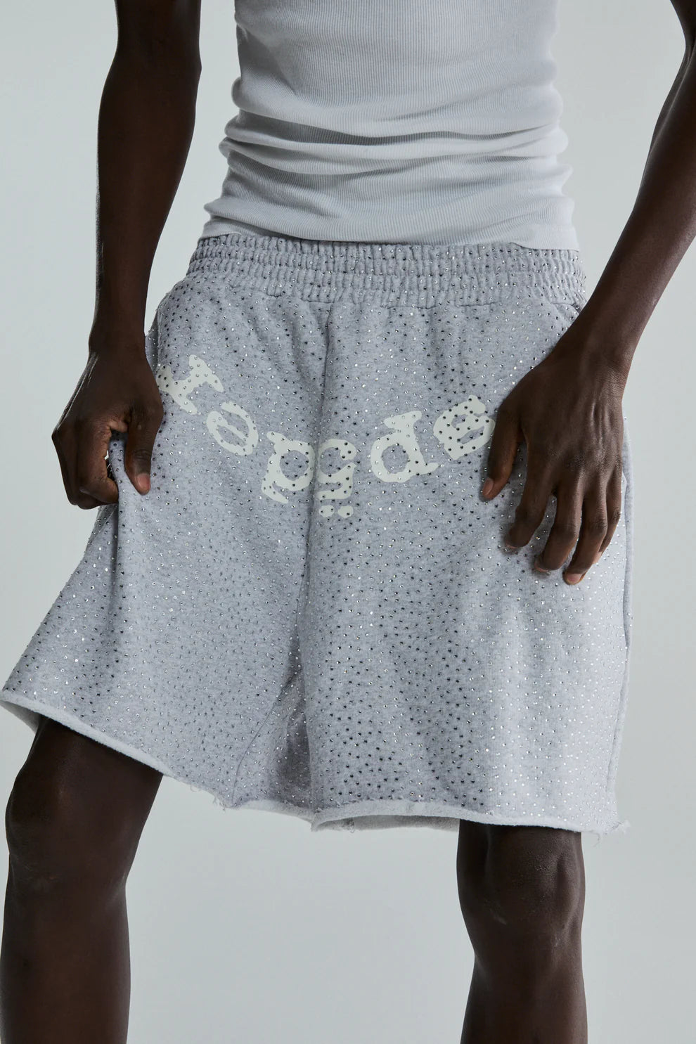 Sp5der Heather Grey VVS Shorts