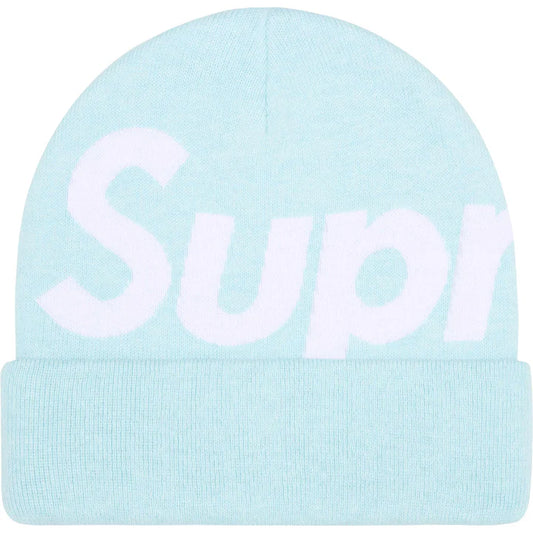 Supreme Light Blue Big Logo Beanie