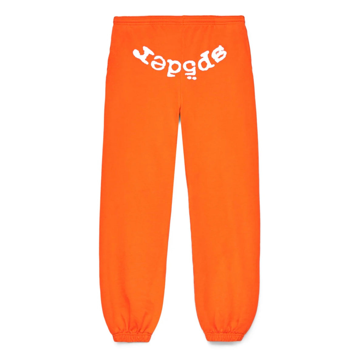 Sp5der Orange White Legacy Sweatpants Front