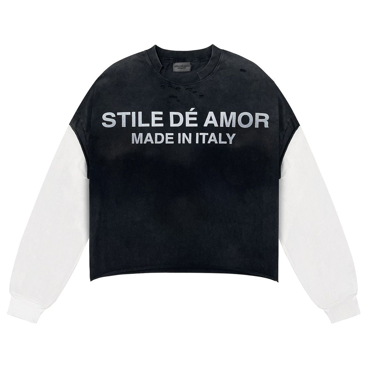 Stile De Amor Black Nero Su Bianco Long Sleeve