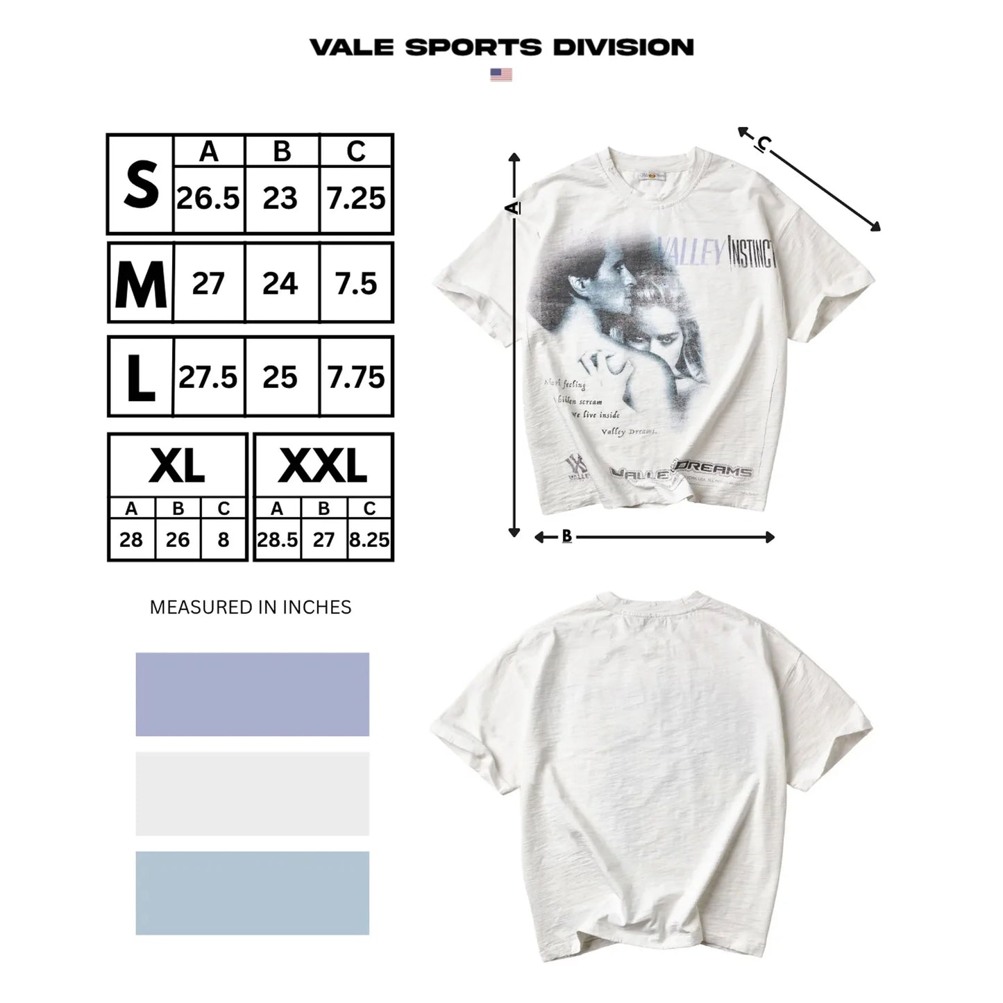 Vale White Valley Instinct T-Shirt