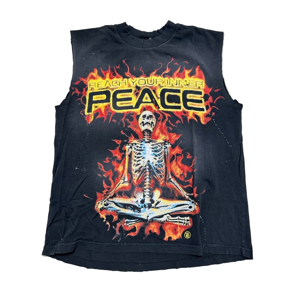 Hellstar Black Inner Peace Skeleton Sleeveless