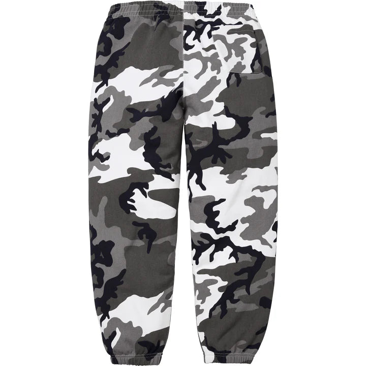Supreme Snow Camo Satin Applique Sweatpants