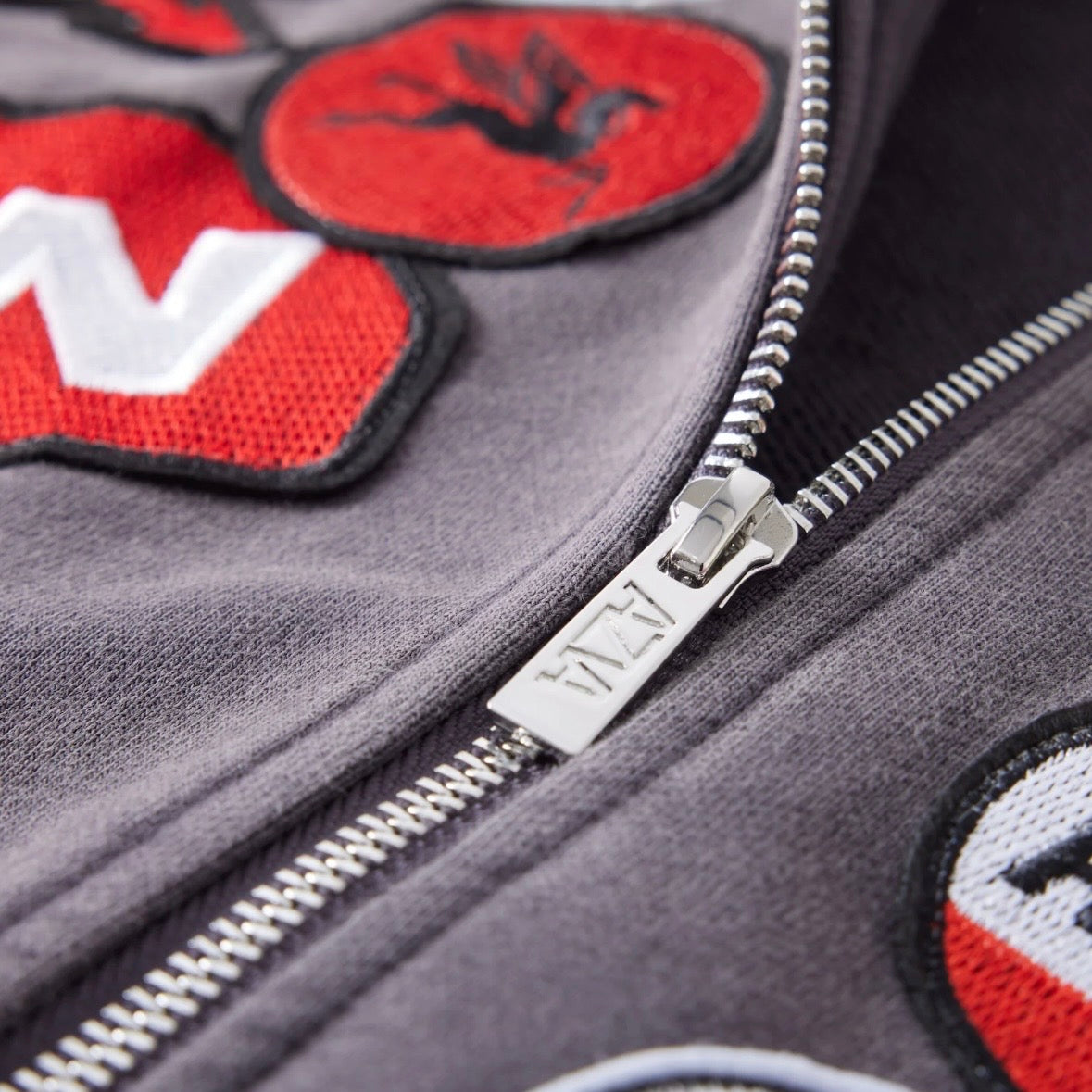 AZVA Vintage Black Rest Stop Zip Hoodie