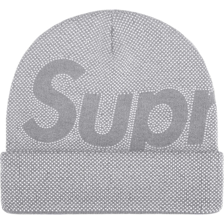 Supreme Heather Grey Studded Knockout Big Logo Beanie