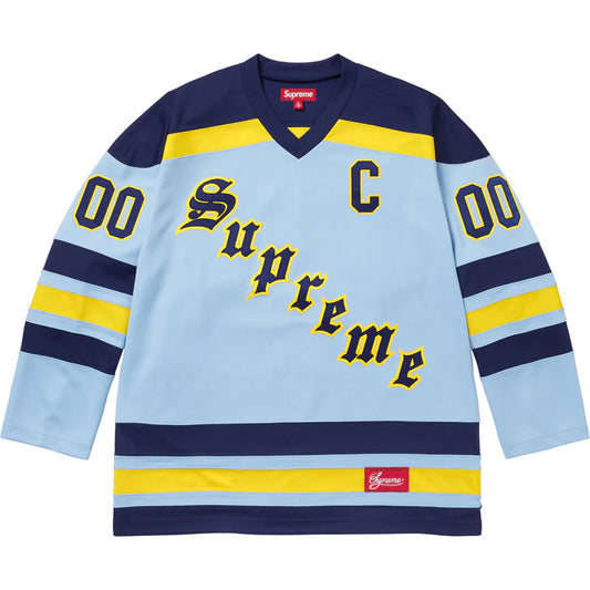 Supreme Light Blue Fire & Ice Hockey Jersey