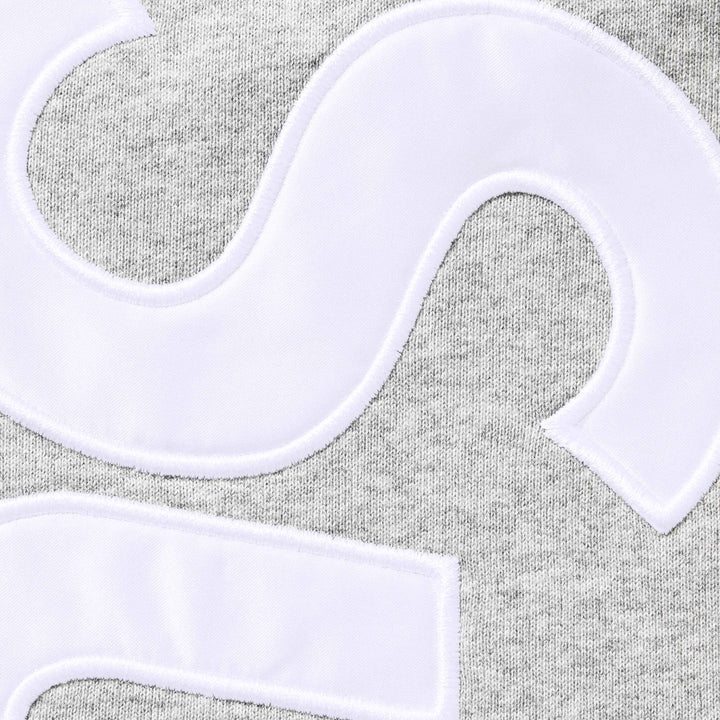 Supreme Heather Grey Satin Applique Sweatpants