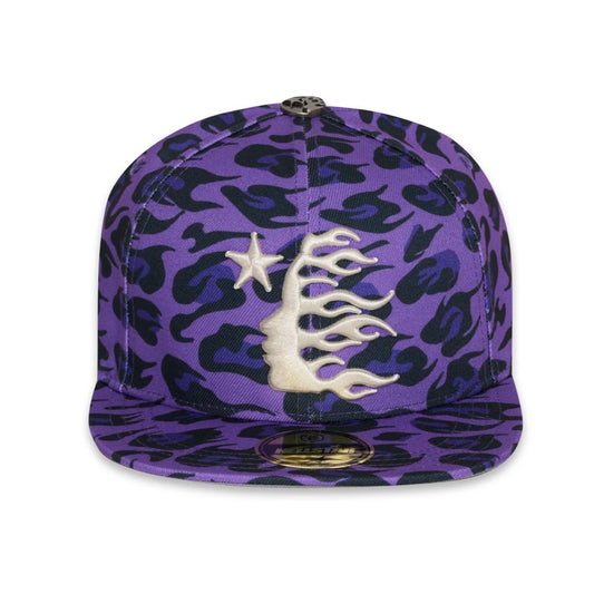 Hellstar Purple Cheetah Snapback Hat