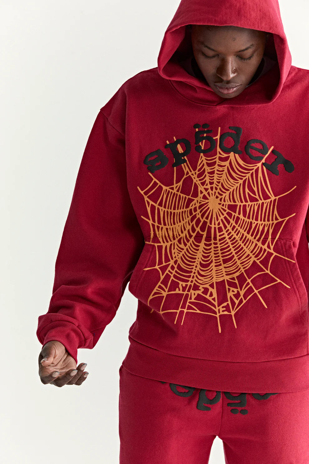 Sp5der Red OG Web V2 Hoodie