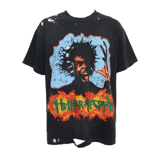 Hellstar Black Headphones T-Shirt
