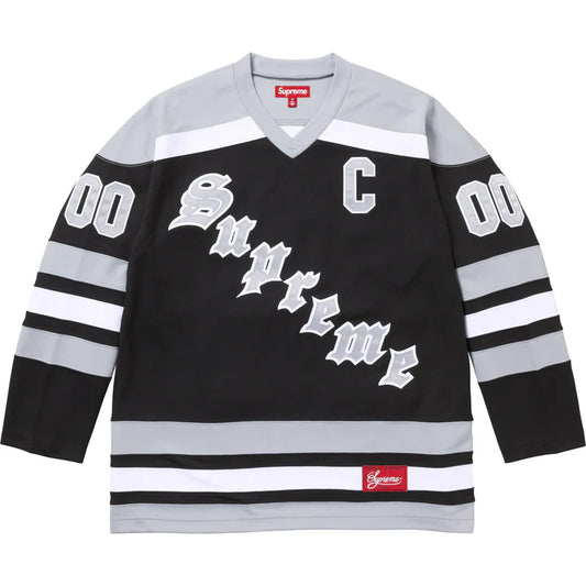 Supreme Black Fire & Ice Hockey Jersey
