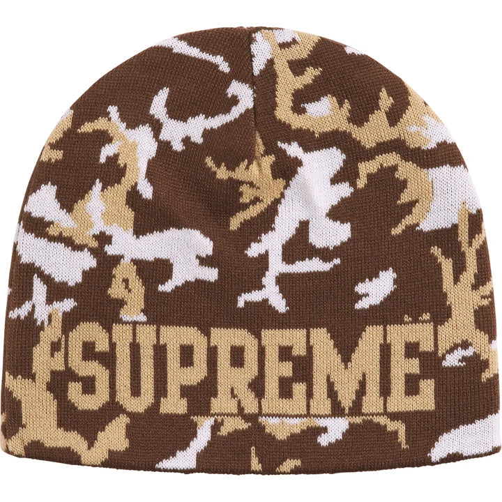 Supreme Brown Reversible Camo Beanie