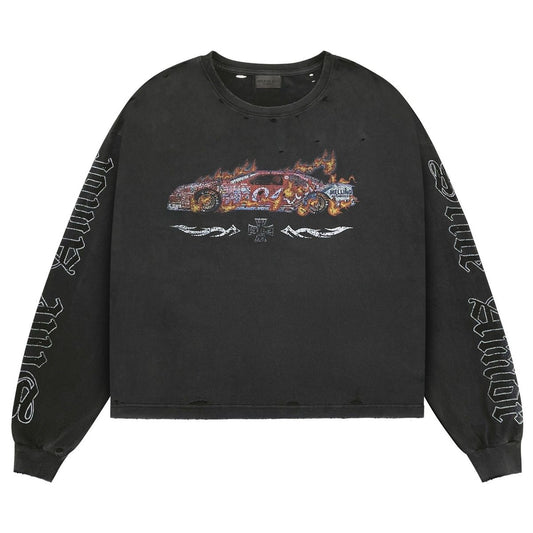 Stile De Amor Washed Black Corredore Long Sleeve