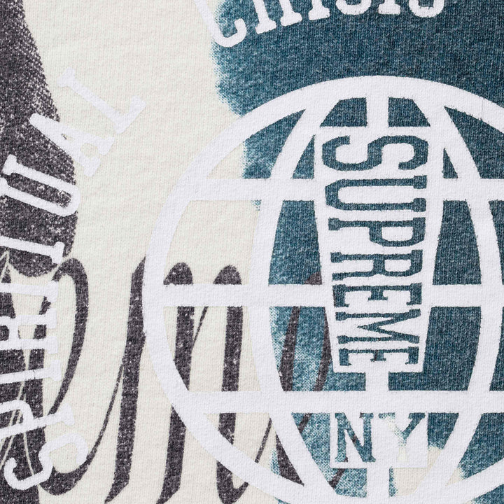 Supreme White Overprint Hoodie