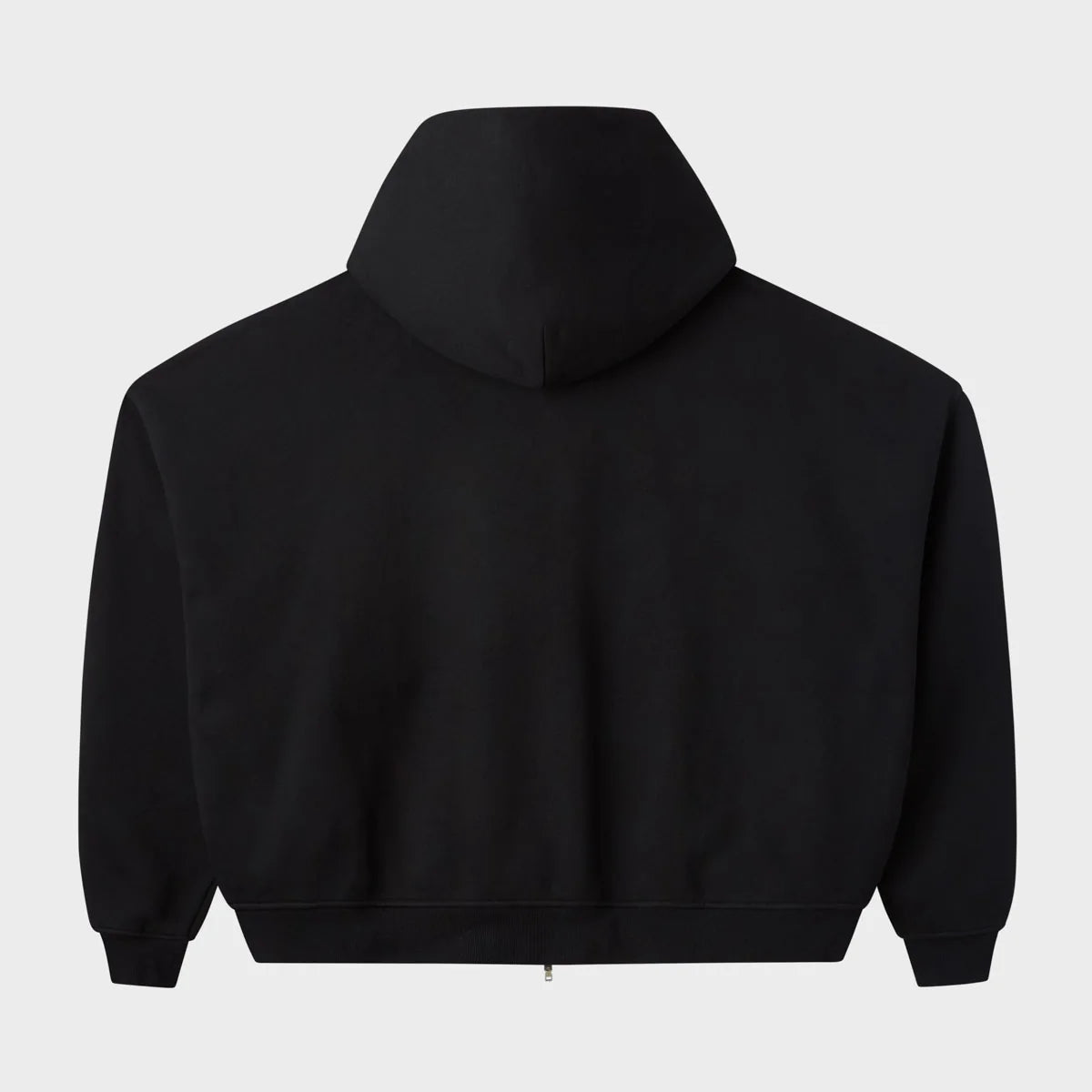 HMDD Black Blank Zip Hoodie