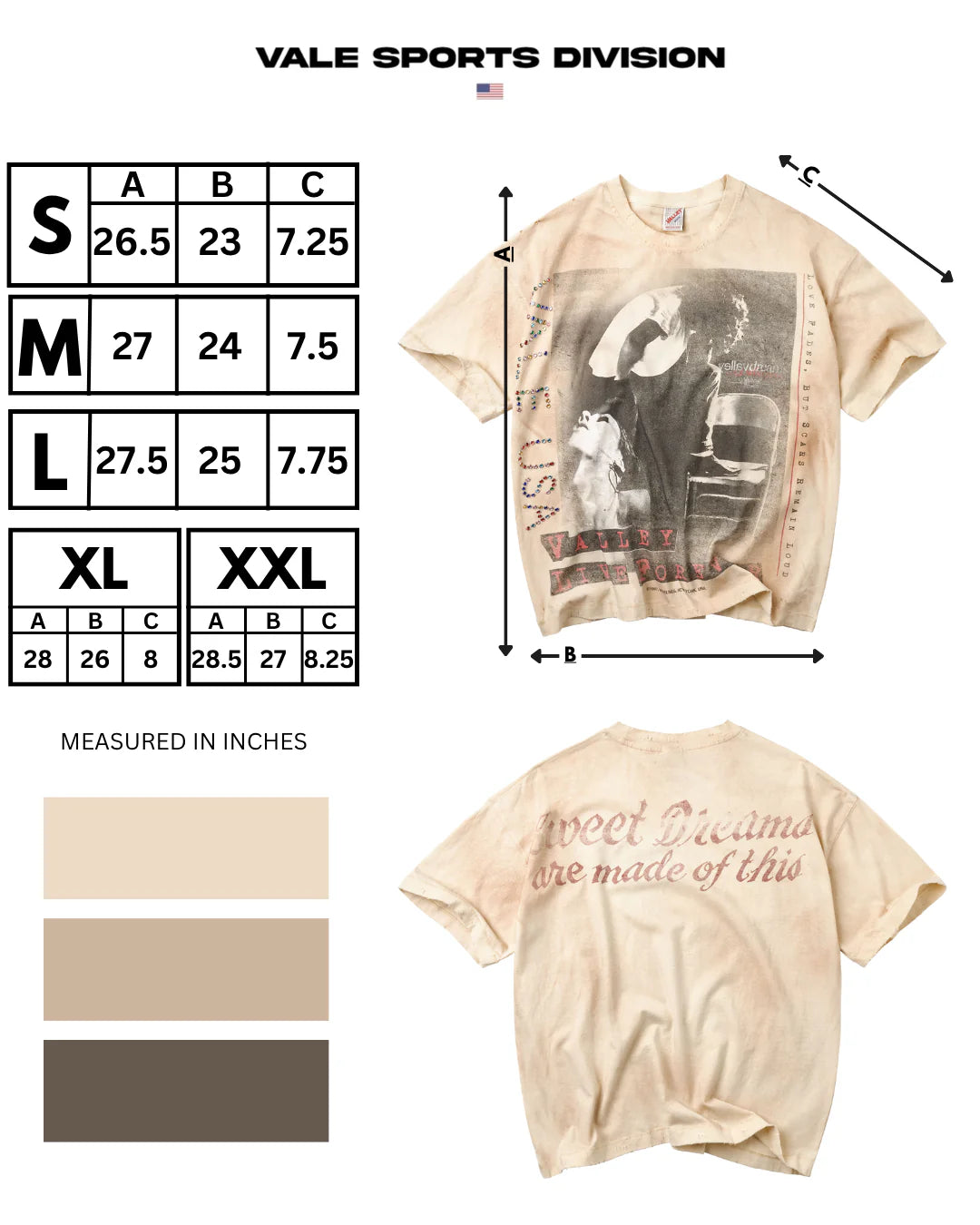 Vale Natural Solo T-Shirt