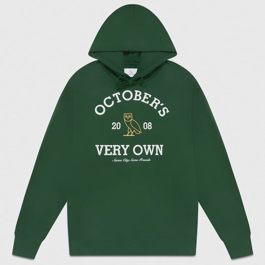 OVO Forrest Green Collegiate Hoodie Front VIew