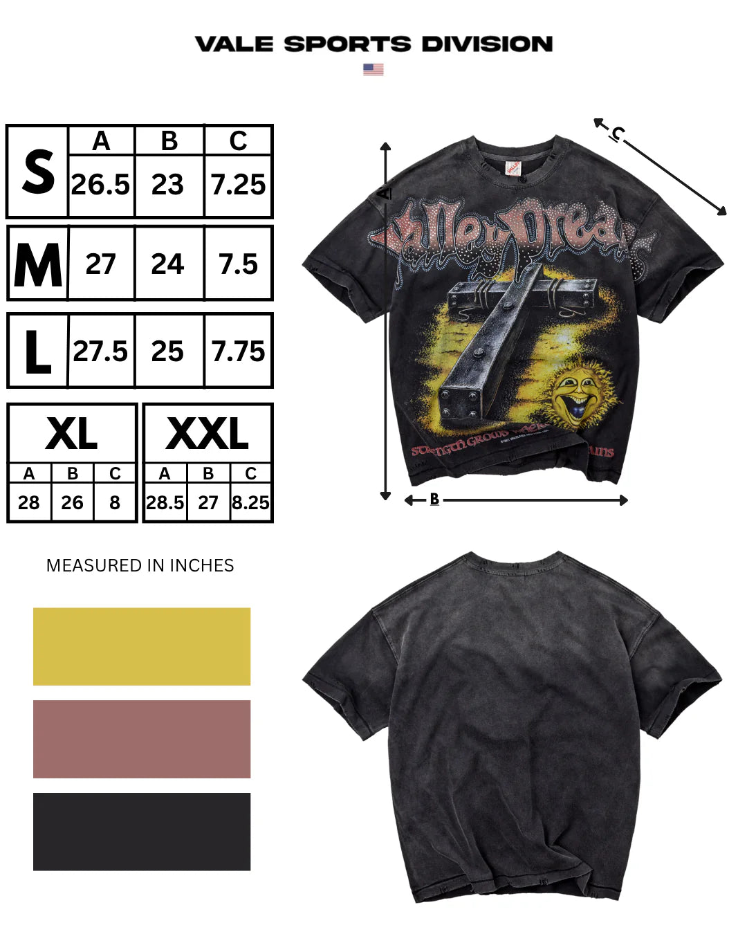 Vale Iron Cross Bling T-Shirt