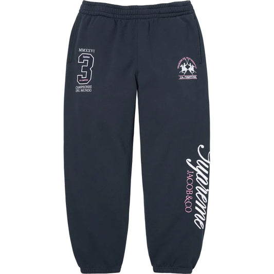 Supreme Jacob & Co La Martina Navy Sweatpants