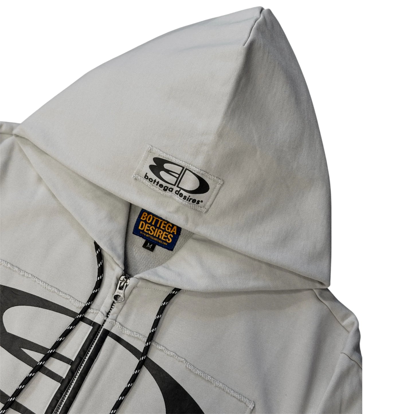 Bottega Desires Grey Tech Zip Hoodie