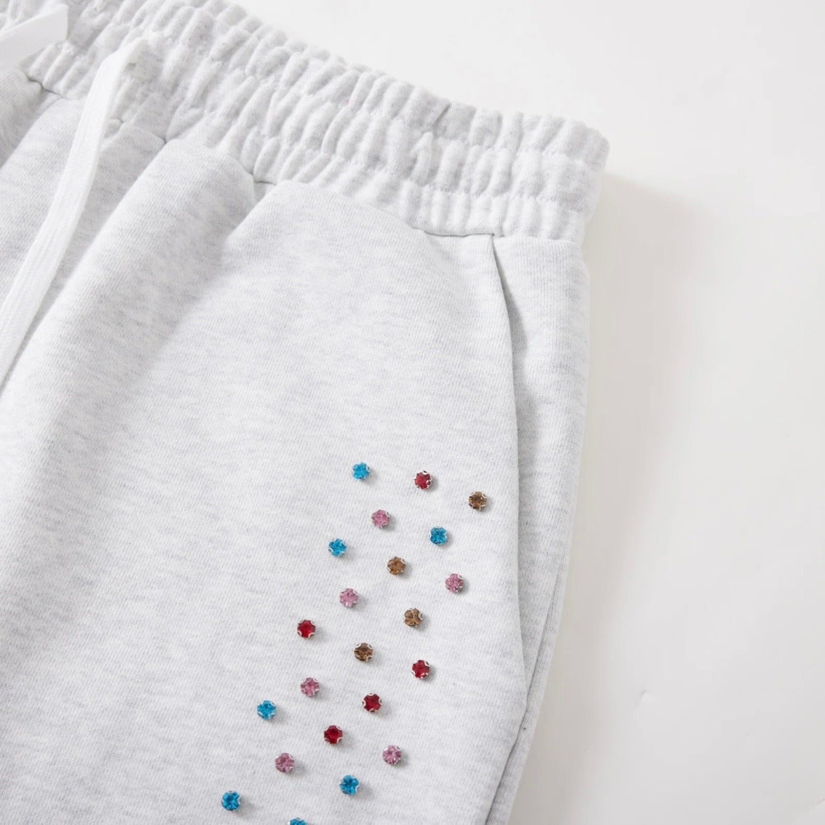 AZVA Grey Crystal Cactus Shorts