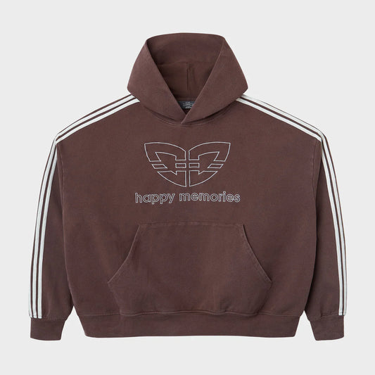 HMDD Washed Brown Butterfly Hoodie