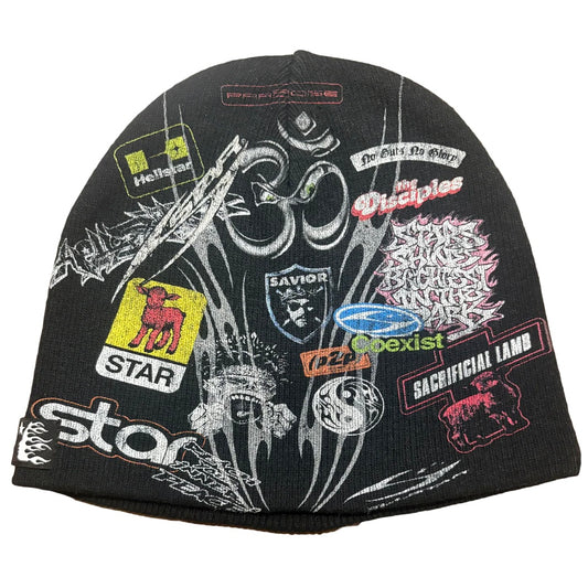 Hellstar Patch Print Beanie