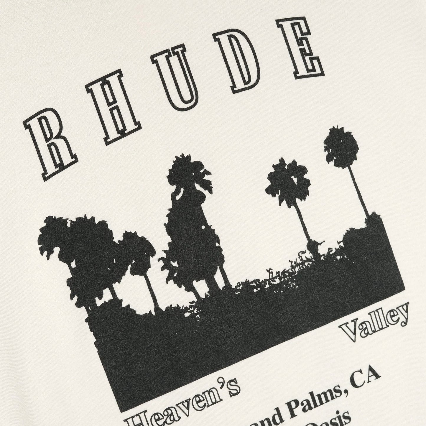 Rhude Vintage White Thousand Palms T-Shirt