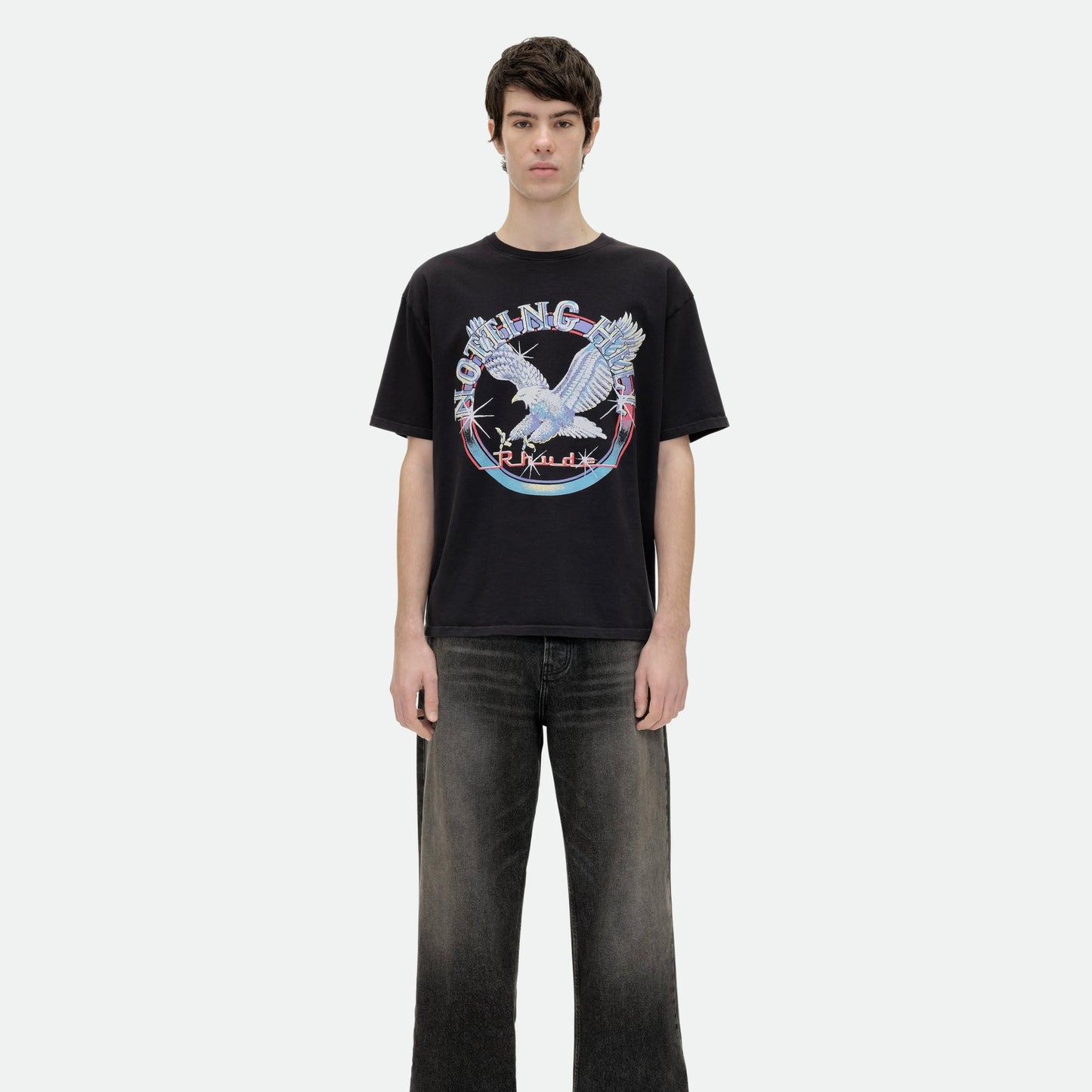 Rhude Vintage Black Notting Hill Eagle T-Shirt