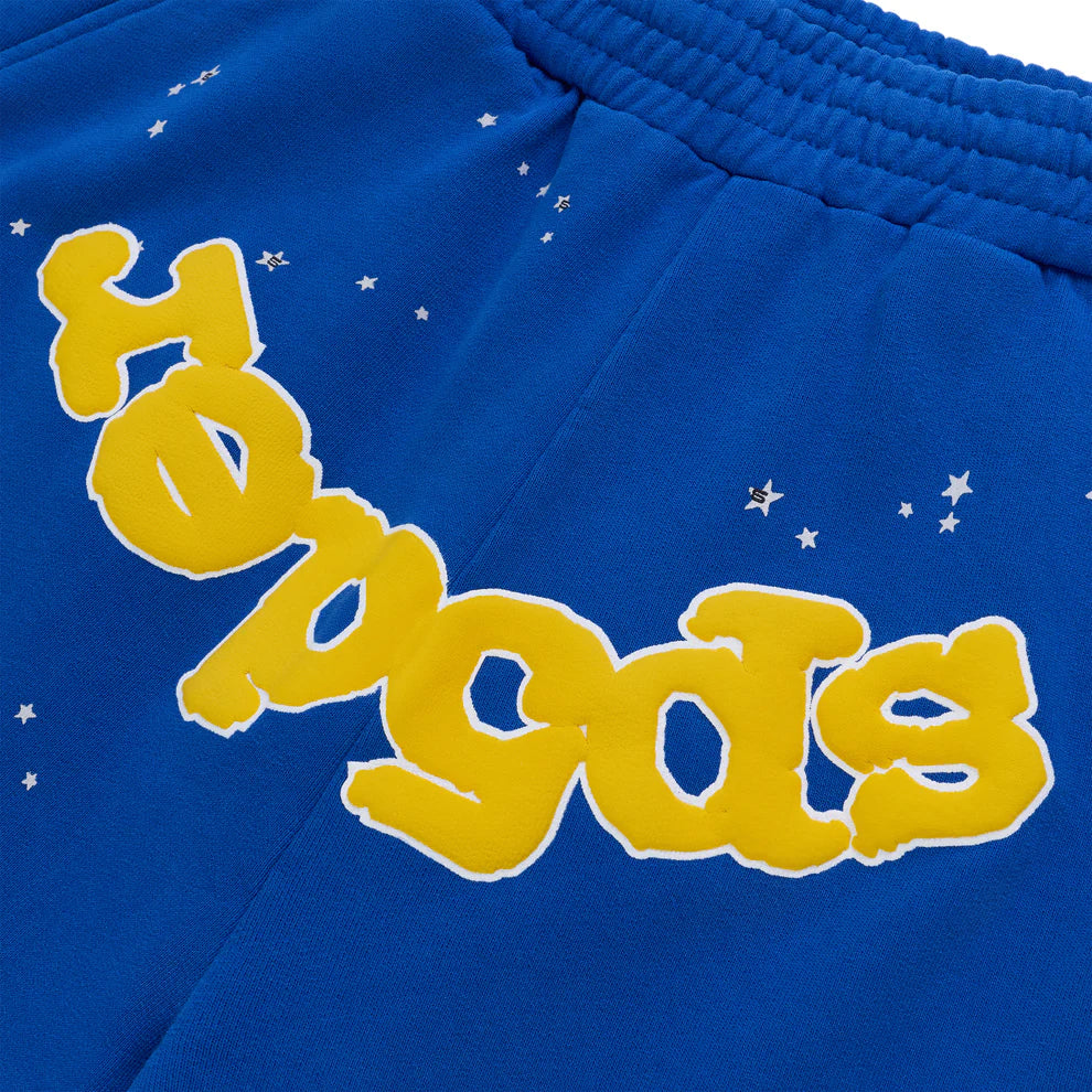 Sp5der Blue OG Logo Sweatshorts