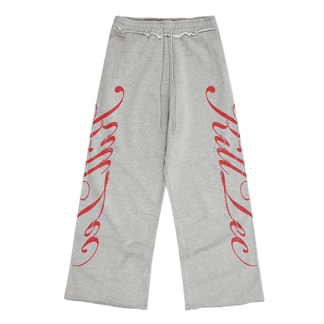 Killtec Grey Cursive Studded Sweatpants
