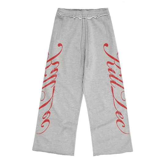 Killtec Grey Cursive Studded Sweatpants