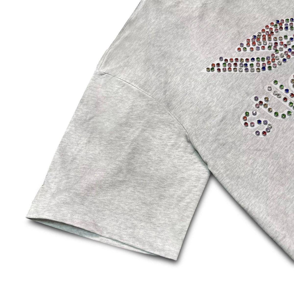 Stile De Amor Grey Colorato Rhinestone T-Shirt